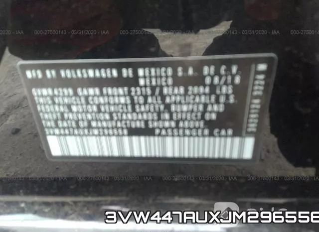 3VW447AUXJM296558 фото 10