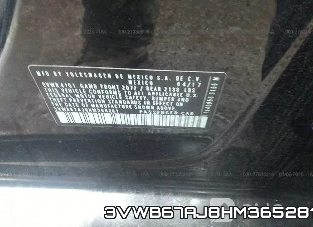 3VWB67AJ8HM365281 фото 10