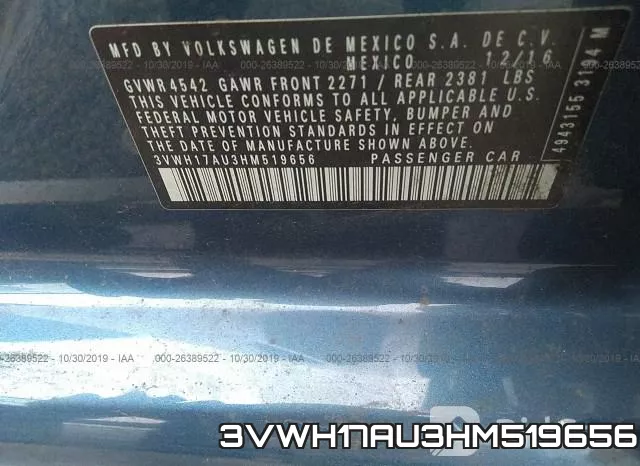 3VWH17AU3HM519656 фото 10