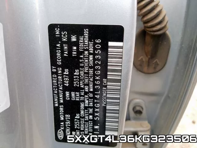 5XXGT4L36KG323506 фото 2