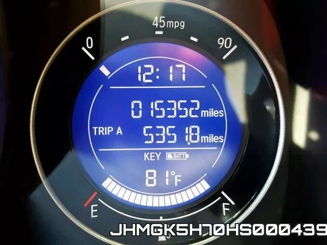 JHMGK5H70HS000439 фото 9