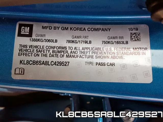 KL8CB6SA8LC429527 фото 2