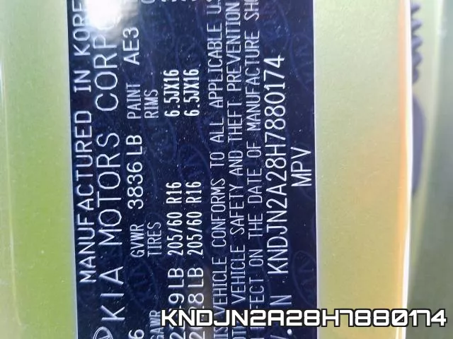 KNDJN2A28H7880174 фото 2