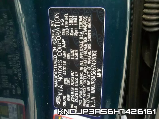 KNDJP3A56H7426161 фото 2