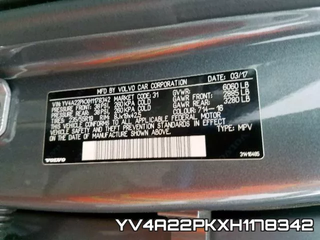 YV4A22PKXH1178342 фото 2