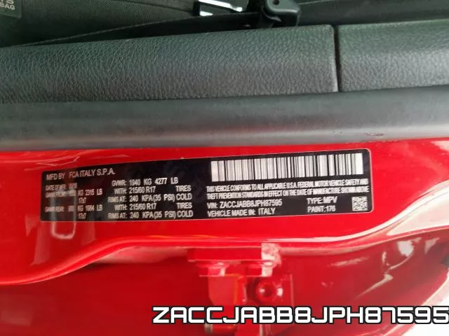 ZACCJABB8JPH87595 фото 2