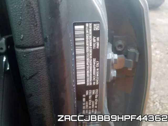 ZACCJBBB9HPF44362 фото 2