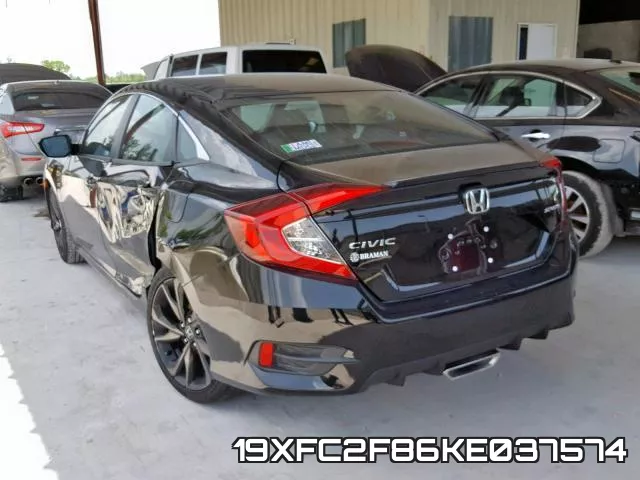 19XFC2F86KE037574 фото 4