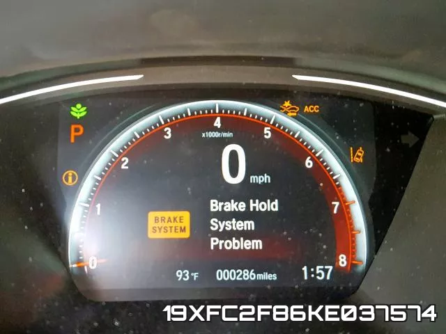 19XFC2F86KE037574 фото 9