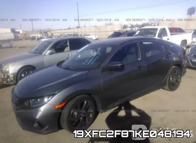 19XFC2F87KE048194 фото 3