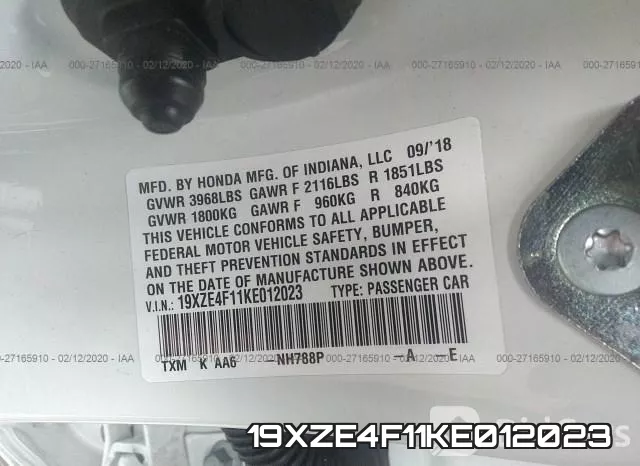 19XZE4F11KE012023 фото 10