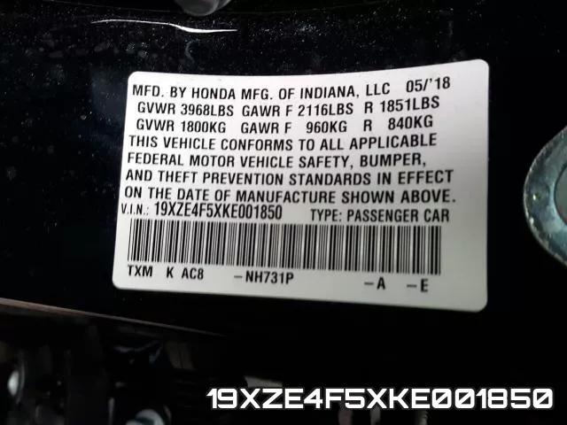 19XZE4F5XKE001850 фото 2