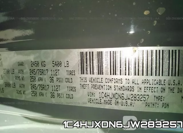 1C4HJXDN6JW283257 фото 10