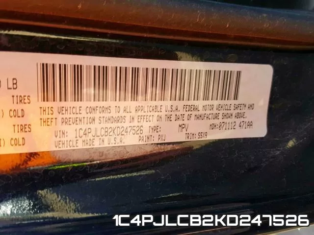1C4PJLCB2KD247526 фото 2
