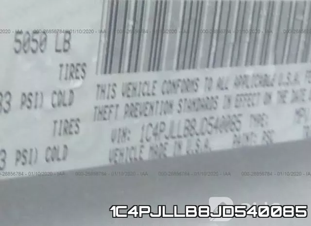 1C4PJLLB8JD540085 фото 10