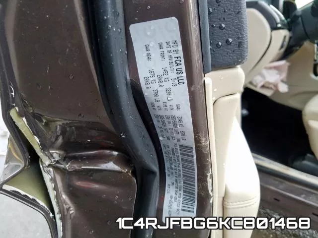 1C4RJFBG6KC801468 фото 2