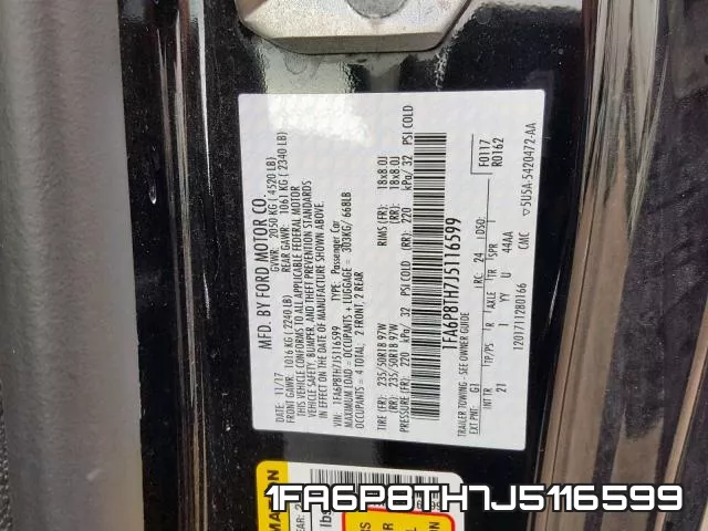 1FA6P8TH7J5116599 фото 2