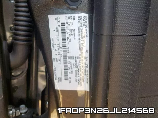 1FADP3N26JL214568 фото 2