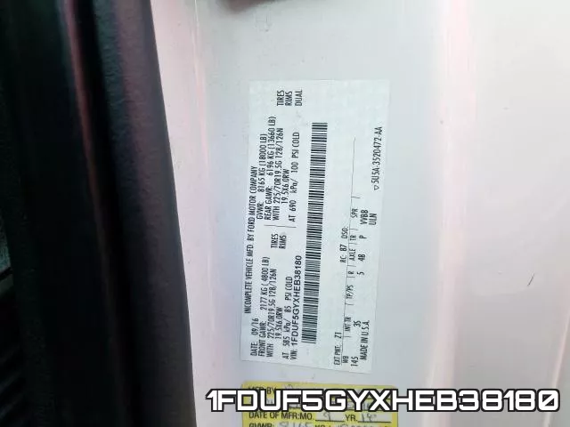 1FDUF5GYXHEB38180 фото 2