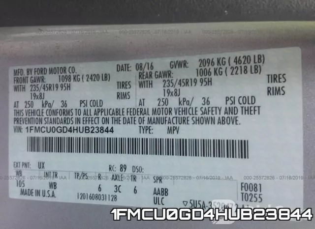 1FMCU0GD4HUB23844 фото 10