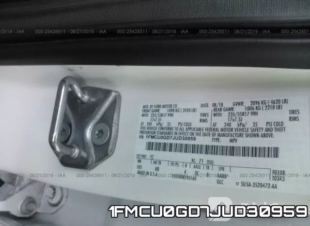 1FMCU0GD7JUD30959 фото 10