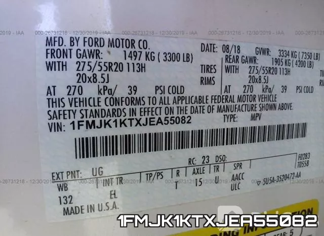 1FMJK1KTXJEA55082 фото 10