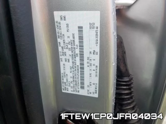 1FTEW1CP0JFA04034 фото 2