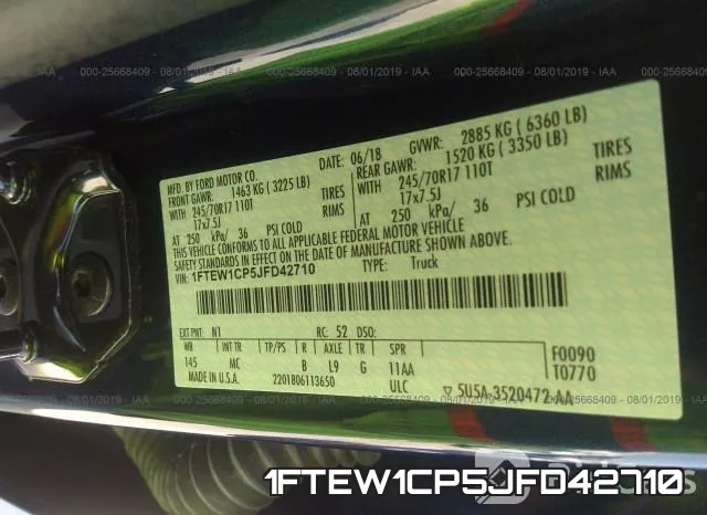 1FTEW1CP5JFD42710 фото 10