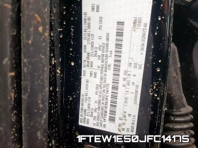 1FTEW1E50JFC14175 фото 2