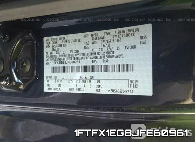 1FTFX1EG8JFE60961 фото 10