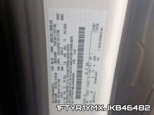 1FTYR1YMXJKB46482 фото 2