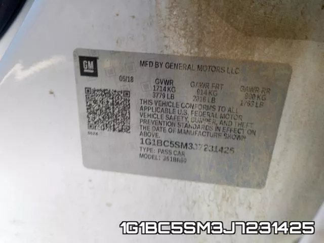 1G1BC5SM3J7231425 фото 2
