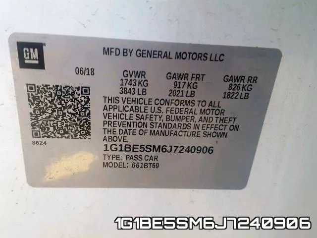 1G1BE5SM6J7240906 фото 2