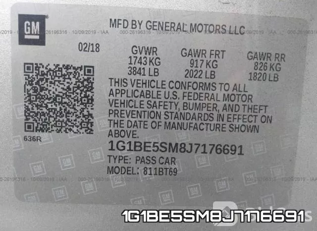 1G1BE5SM8J7176691 фото 10