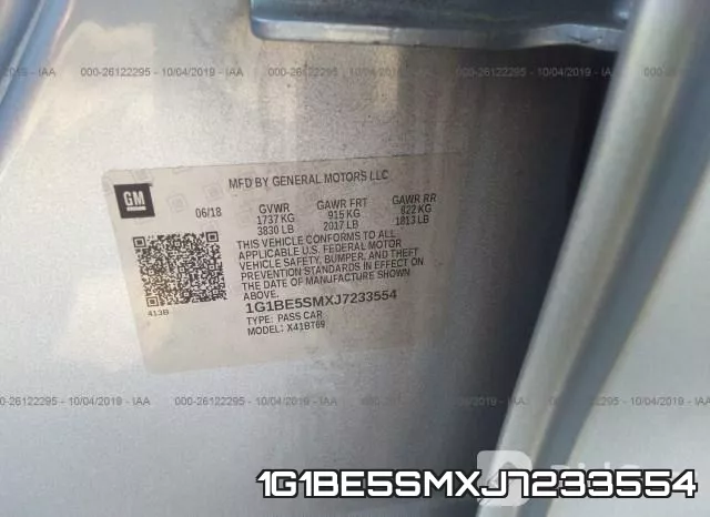 1G1BE5SMXJ7233554 фото 10