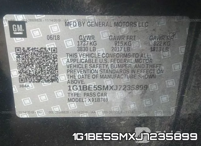 1G1BE5SMXJ7235899 фото 10