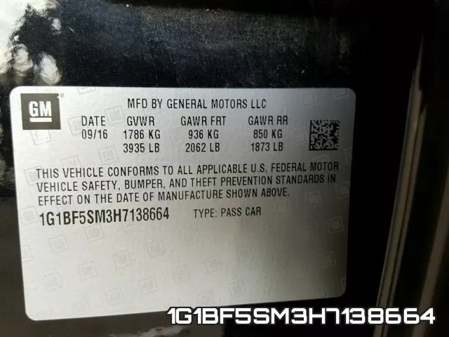 1G1BF5SM3H7138664 фото 2