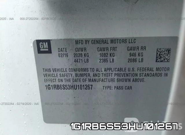 1G1RB6S53HU101267 фото 10