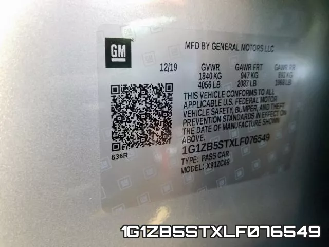 1G1ZB5STXLF076549 фото 2