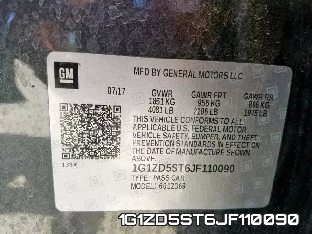 1G1ZD5ST6JF110090 фото 2