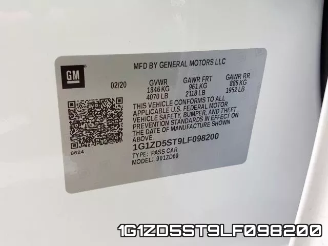 1G1ZD5ST9LF098200 фото 2