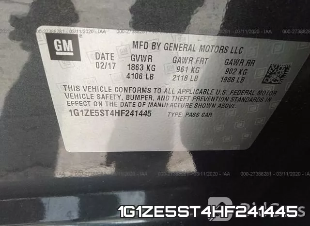 1G1ZE5ST4HF241445 фото 10