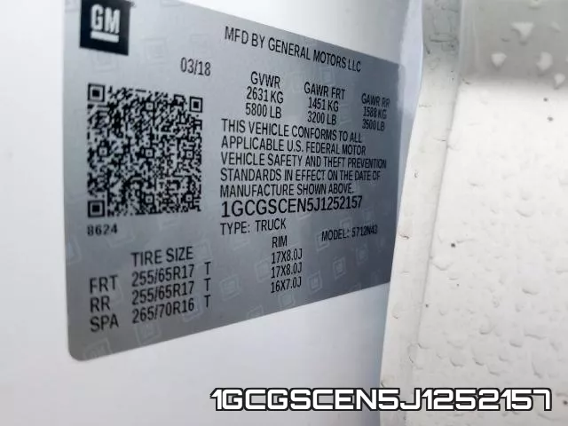1GCGSCEN5J1252157 фото 2