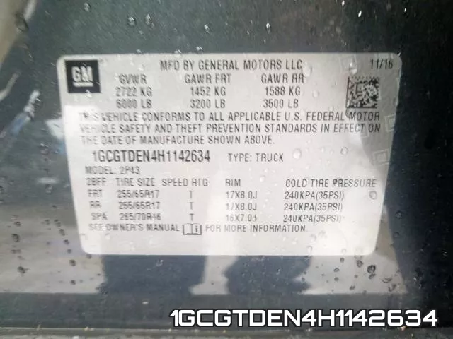 1GCGTDEN4H1142634 фото 2