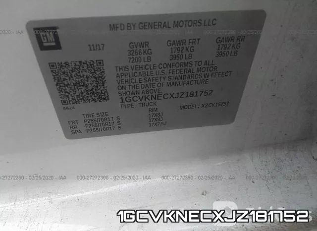 1GCVKNECXJZ181752 фото 10