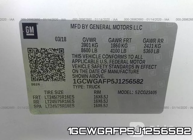 1GCWGAFP5J1256582 фото 10