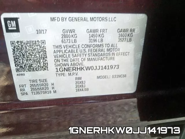 1GNERHKW0JJ141973 фото 2