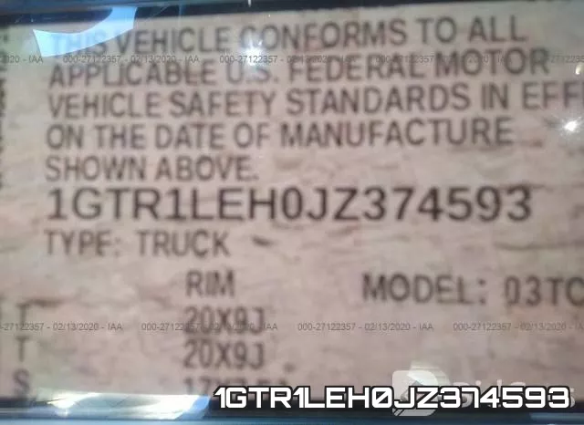 1GTR1LEH0JZ374593 фото 10