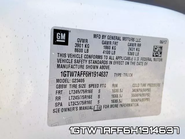 1GTW7AFF6H1914637 фото 2