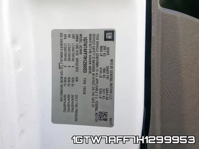 1GTW7AFF7H1299953 фото 2